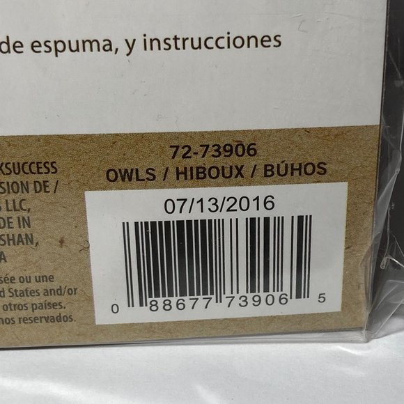 Dimensions Needle Felting Kit Round & Woolies Owls Craft Felt Kit 100% Wool - Picture 12 of 13